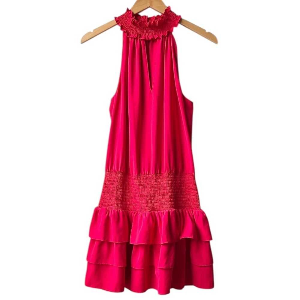 Amanda Uprichard Lipstick Res Halter Neck Sorella Mini Dress Sz M - Picture 4 of 14